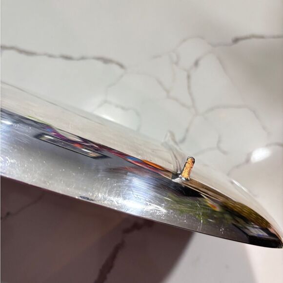 F.B. Rogers Silver Co. Genuine Silver Raised Jewelry Dish Nut Bowl Rounded Edges - Picture 10 of 12